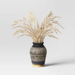 Grass Arrangement In Ceramic Pot Black - Threshold™ -Decoration Serie Store GUEST 0efded28 a1c0 4c30 b142 c93cc97829c1