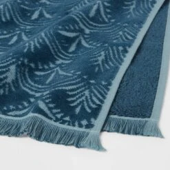 Plush Scallop Towel Teal Blue - Threshold™ -Decoration Serie Store GUEST 0f3baf99 21c1 4566 bc50 f03d88b13376