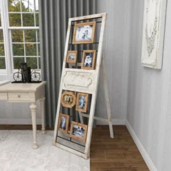 Wood 6 Slot Wall Photo Frame With Floor Stand Brown - Olivia & May -Decoration Serie Store GUEST 170be2e5 f24e 4b4e 93bc b06d1bf6ee02