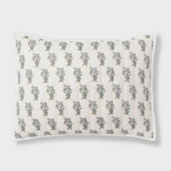 Voile Woodblock Printed Quilt Sham Ivory - Threshold™ -Decoration Serie Store GUEST 18e7d34d e9d5 44c9 a257 784633d28fac