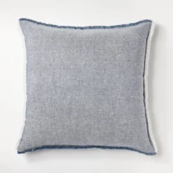 Oversized Reversible Linen Square Throw Pillow With Frayed Edges - Threshold™ Designed With Studio McGee -Decoration Serie Store GUEST 203bd06b aca7 4221 8c6f 8e72bb86ebc1