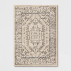 Plush Persian Style Area Rug Cream - Threshold™ -Decoration Serie Store GUEST 21495567 798b 4c7e 88b2 01a16bec916d