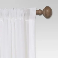 Curtain Rod Faux Wood - Threshold