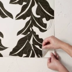 Botanical Leaf Peel And Stick Wallpaper Black/White - Opalhouse™ Designed With Jungalow™ -Decoration Serie Store GUEST 3095b8ff 6f52 48aa 8a4a 02a4870ccbf4