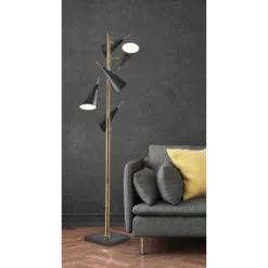 71.5" Owen Tree Lamp Black - Adesso -Decoration Serie Store GUEST 30cde228 e613 40cf 8e51 6b0c4fd835da
