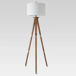 Oak Wood Tripod Floor Lamp Dark Brown - Threshold™ -Decoration Serie Store GUEST 35d9bf1b 7636 4291 92cf a74dbbfc9517