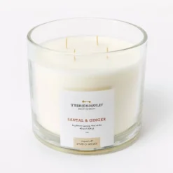 Clear Glass Santal & Ginger Candle White - Threshold™ Designed With Studio McGee -Decoration Serie Store GUEST 3a24b0c4 c23b 4e1c b8e0 2304d4a02cb7