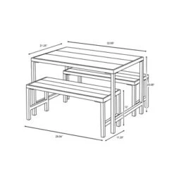 3pc Kids' Metal Outdoor Table Set - Dark Gray - Hearth & Hand™ With Magnolia -Decoration Serie Store GUEST 3b362172 1f8b 45d0 ad76 10781f31a5d5