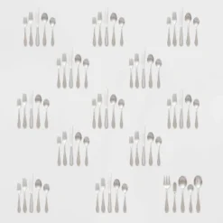 65pc Luxor 18/10 Stainless Steel Flatware Set - Threshold Signature™ -Decoration Serie Store GUEST 41d60587 a808 4e95 9574 f4d6fbdbb38c