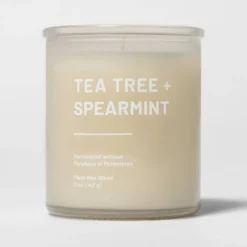 Glass Jar Tea Tree And Spearmint Candle Beige - Threshold™ -Decoration Serie Store GUEST 44b883d8 baee 4787 a74c 3d32a16e8b4f
