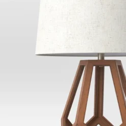 Large Wood Geo Assembled Table Lamp - Threshold™ -Decoration Serie Store GUEST 4e826a9e 70e6 444a b5c1 561396ae69fb