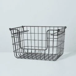 Stacking Wire Storage Basket Matte Black - Hearth & Hand™ With Magnolia 9 Stacking Wire Storage Basket Matte Black - Hearth & Hand™ With Magnolia -Decoration Serie Store GUEST 51760ad1 4cd5 42e5 ad63 e77e3d305d6d