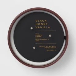 15oz Ceramic Jar 3-Wick Black Honey Vanilla Candle Plum Purple - Threshold™ -Decoration Serie Store GUEST 628598e2 25c1 4401 a53c 5b759f517136