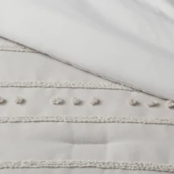 4pc Clipped Stripe Poms Comforter Bedding Set - Threshold™ -Decoration Serie Store GUEST 6474436f 0746 4a2d 8720 5e4921bc6129