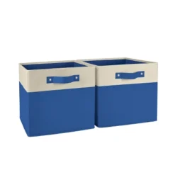 2pc Kids' 10.5" Two-Toned Folding Storage Bin Set - RiverRidge Home -Decoration Serie Store GUEST 67ff2a3e 483e 47b6 bbbf d3ff3cb9f26a