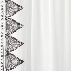 1pc Light Filtering Diamond Border Window Curtain Panel White - Opalhouse™ Designed With Jungalow™ -Decoration Serie Store GUEST 6a1227ec a22c 4a58 b5cd ea3e9bda3f45