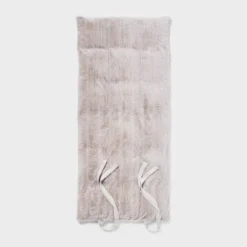 Luxe Channel Faux Fur Lounge Pillow Light Gray - Threshold™ -Decoration Serie Store GUEST 6b4540a7 e802 4a72 9e74 ec8cd0ced3ce