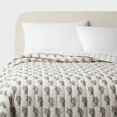 Voile Woodblock Printed Quilt Ivory - Threshold™ 3 Voile Woodblock Printed Quilt Ivory - Threshold™ - Image 3