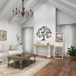 Wood 6 Slot Wall Photo Frame With Floor Stand Brown - Olivia & May -Decoration Serie Store GUEST 6f2678b7 fd0a 4d3f 9c54 ea2619ba7243