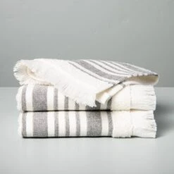 Multistripe Bath Towels Cream/Gray - Hearth & Hand™ With Magnolia -Decoration Serie Store GUEST 78ade48d d25d 4e09 b83f 227a74722f75