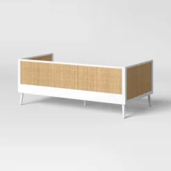 Rattan And Wood Kids' Daybed White - Pillowfort™ -Decoration Serie Store GUEST 8444560c 58cf 4c96 81de faa1dbba6859