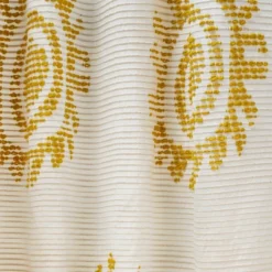 1pc 50"x84" Light Filtering Jacquard Curtain Panel Gold - Opalhouse™ Designed With Jungalow™ -Decoration Serie Store GUEST 914fca59 4940 4a38 977a d369d522b944