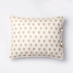 Lofty Cotton Slub Woodblock Print Floral Quilt Sham White/Mauve – Threshold™ Designed With Studio McGee -Decoration Serie Store GUEST 91bdf0cb 01ba 49fd a8d1 d1eea5909891