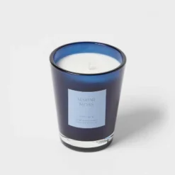 Colored Vase Glass With Dustcover Marine Moss Candle Blue - Threshold™ -Decoration Serie Store GUEST 92ed5d27 7850 40ae bc3d 182e0d599d8a