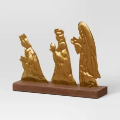 3pc Metal Christmas Nativity Scene Figurine Set - Wondershop™ Gold -Decoration Serie Store GUEST 93fcd2f3 984d 4877 893e 02fc8f94efa5