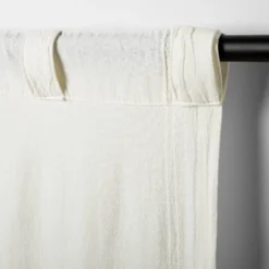 Tonal Texture Curtain Panel Sour Cream - Hearth & Hand™ With Magnolia -Decoration Serie Store GUEST a3759400 9398 4b46 97a0 2fba23657e88