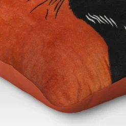 Fierce Cat Applique Cotton Velvet Square Halloween Throw Pillow - Threshold™ -Decoration Serie Store GUEST a42b8619 8be8 49c8 b26e d8937eea5670