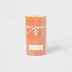 Ribbed Pillar Pumpkin Spice Candle - Threshold™ -Decoration Serie Store GUEST a8a389a8 2349 43df a3c7 57f94581f426