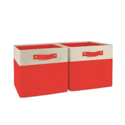 2pc Kids' 10.5" Two-Toned Folding Storage Bin Set - RiverRidge Home -Decoration Serie Store GUEST a8eac66a 9058 4bec 85c5 19ae38a31c4e
