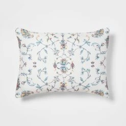 5pc Floral Border Print Comforter Bedding Set Blue/Pink/Yellow - Threshold™ -Decoration Serie Store GUEST b100c6a5 e1bc 49cc bb5b 2fda763f0311