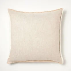 Oversized Reversible Linen Square Throw Pillow With Frayed Edges - Threshold™ Designed With Studio McGee -Decoration Serie Store GUEST b24eae29 d0b8 4a56 a4ef 09c04c3955b4