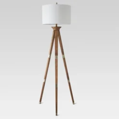 Oak Wood Tripod Floor Lamp Dark Brown - Threshold™ -Decoration Serie Store GUEST b5ab96e0 432f 4e8b 8afb fa38a8c1b3fe
