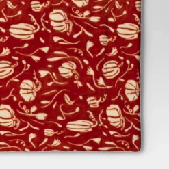 Mini Pumpkin Printed Plush With Shearling Reverse Throw Blanket - Threshold™ -Decoration Serie Store GUEST b60a419a 1e21 4dc8 bddb 5d71211cccc0