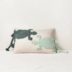 Two Lizard Punch Needle Lumbar Throw Pillow - Opalhouse™ Designed With Jungalow™ -Decoration Serie Store GUEST b928f6a8 8ca3 4efd 8799 466299a95a4e