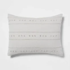 4pc Clipped Stripe Poms Comforter Bedding Set - Threshold™ -Decoration Serie Store GUEST c513e7a2 e419 413e 9246 e63bf81df859