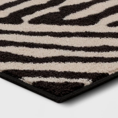 Abstract Lines Rug Black/Tan - Threshold™ 2 Abstract Lines Rug Black/Tan - Threshold™ - Image 2