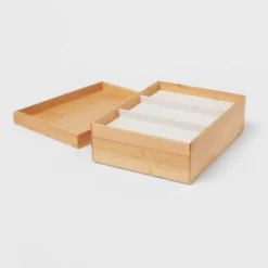 9" X 12" Stackable Bamboo Accessory Tray - Brightroom™ -Decoration Serie Store GUEST dbfe0d6f 1c5b 4ccd a8a9 a879eda1c6a5