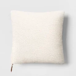 Oversized Teddy Boucle Toss Square Throw Pillow - Threshold™ -Decoration Serie Store GUEST e07367cc c6aa 4de9 aa04 070628f470ca