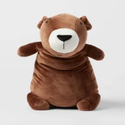 Bear Weighted Plush Kids' Throw Pillow Brown - Pillowfort™ -Decoration Serie Store GUEST e14bf083 0b66 46ff 9039 736ae79b5f51