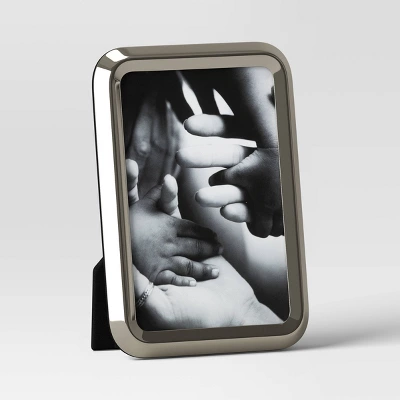 Polished Chrome Rounded Metal Table Frame Silver - Threshold™ 4 Polished Chrome Rounded Metal Table Frame Silver - Threshold™ - Image 4