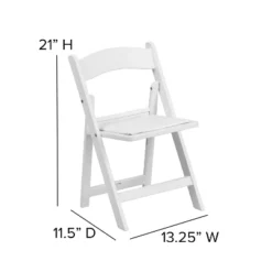 Flash Furniture 10 Pack Kids White Resin Folding Event Party Chair With Vinyl Padded Seat -Decoration Serie Store GUEST e3dd344f f13d 4d40 a515 6f912b8a5a07