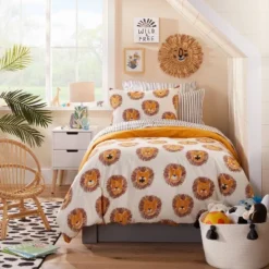 Water Hyacinth Lion Head Kids' Wall Décor Natural - Pillowfort™ -Decoration Serie Store GUEST e8094143 9697 466a b672 69fb37d25388