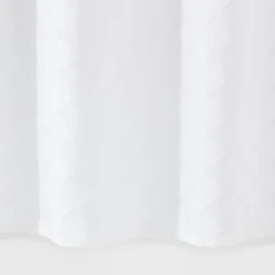 Dyed Clipped Diamond Shower Curtain White - Threshold™ -Decoration Serie Store GUEST e9083fa3 4dae 4049 a274 c3e218597b3c