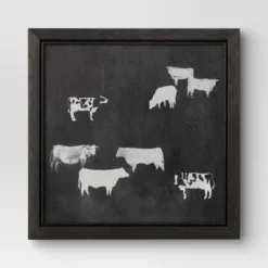 (Set Of 2) 12" X 12" Cow Collection II Framed Wall Canvases - Threshold™ -Decoration Serie Store GUEST eba1d89c 78cc 4c5b 8c67 3a03cc2b6c22