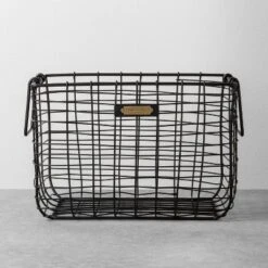 Wire Storage Basket Black - Hearth & Hand With Magnolia -Decoration Serie Store GUEST efe86eae 04b3 4a40 b0c6 ffcdb651f04d