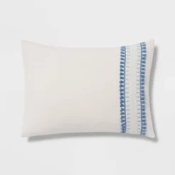 12pc Embroidered Fringe Stripe With Tassels Comforter & Sheet Bedding Set - Threshold™ -Decoration Serie Store GUEST f444f6d2 0d0a 4207 b98a 71b4b6861496